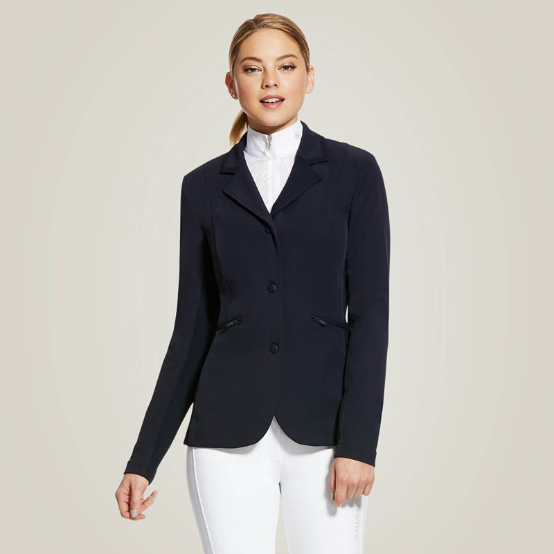 Ariat Galatea Show Coat Bleu Marine Femme | XMZ-94287932