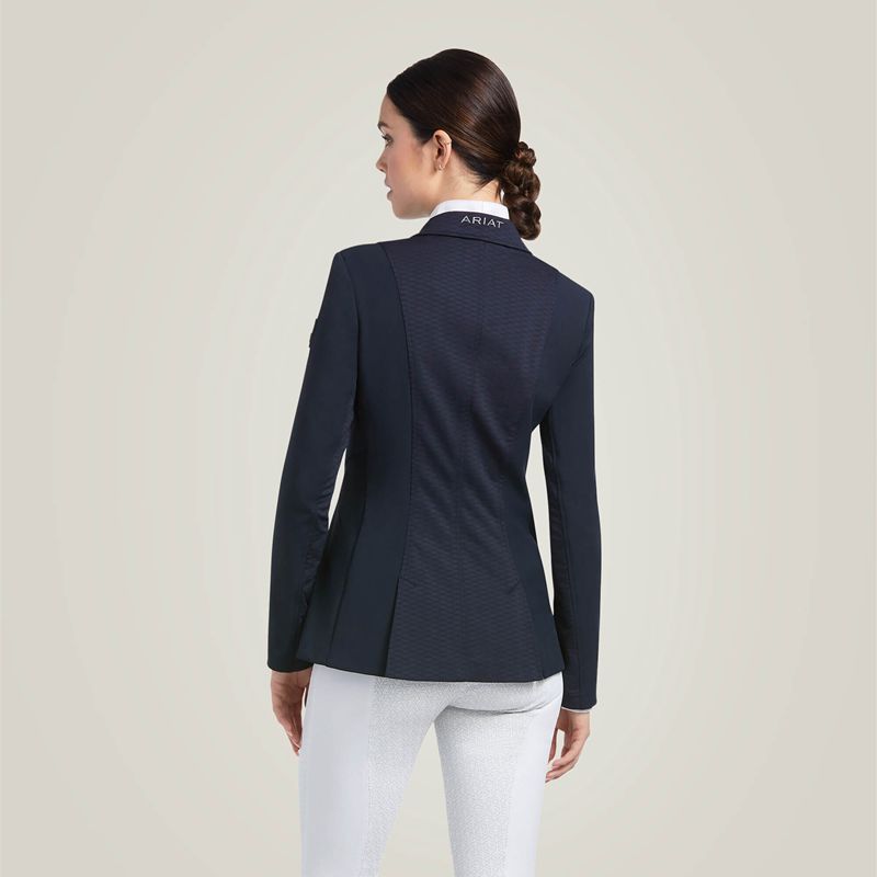 Ariat Galatea Bellatrix Show Coat Bleu Marine Femme | URZ-88356990