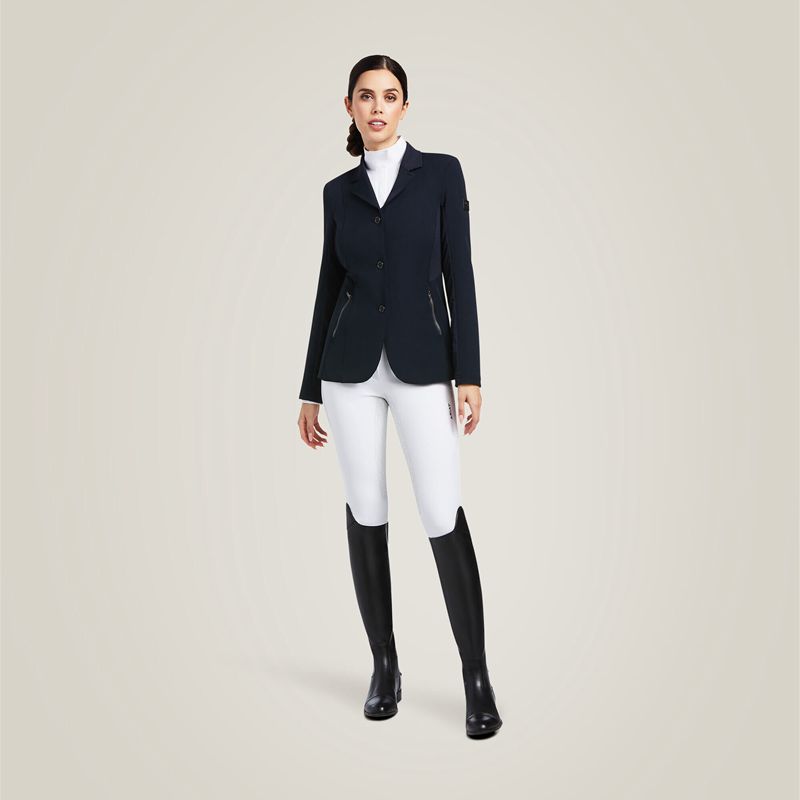 Ariat Galatea Bellatrix Show Coat Bleu Marine Femme | URZ-88356990