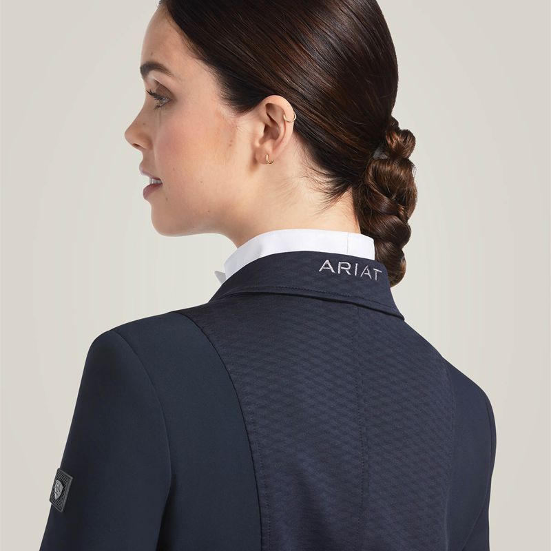 Ariat Galatea Bellatrix Show Coat Bleu Marine Femme | URZ-88356990