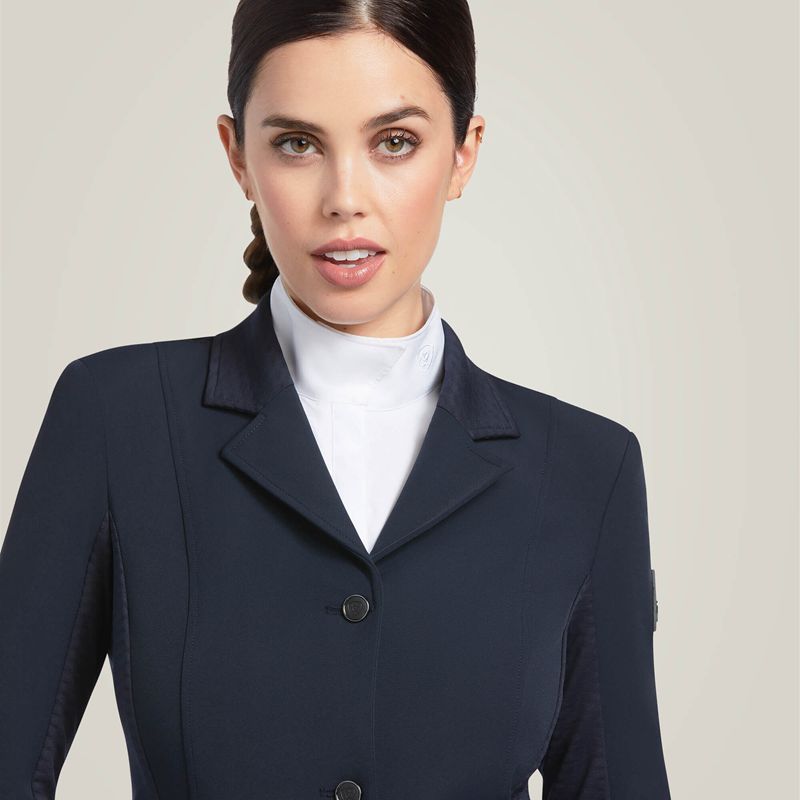 Ariat Galatea Bellatrix Show Coat Bleu Marine Femme | URZ-88356990