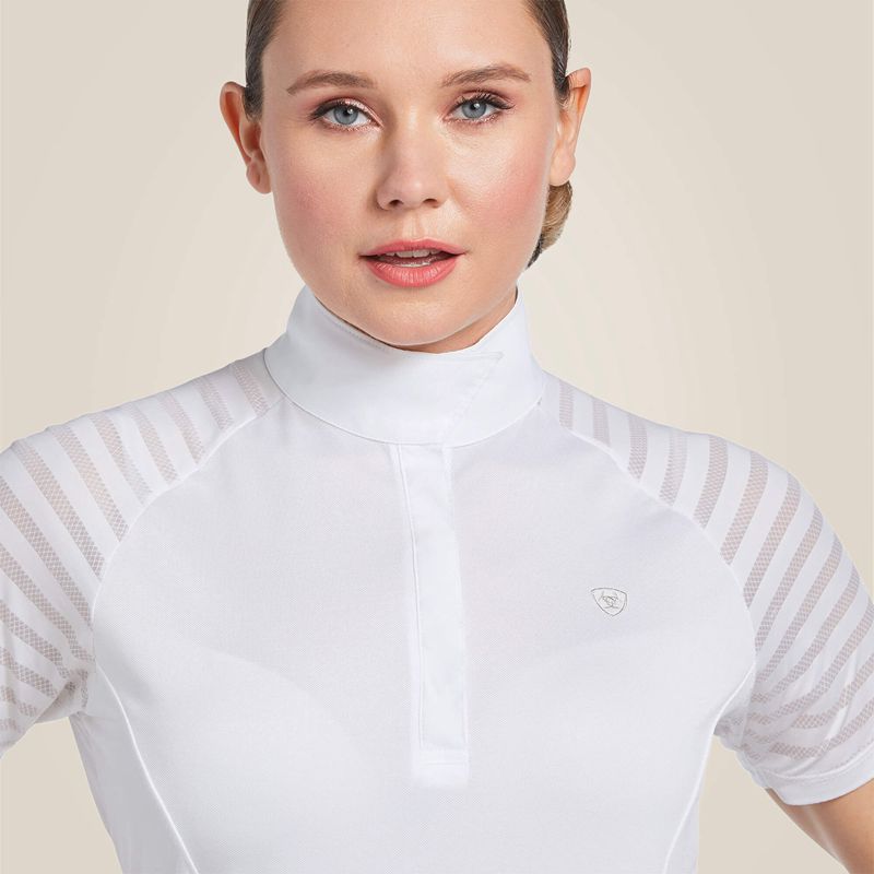 Ariat Aptos Vent Show Shirt Blanche Femme | FMI-97573777