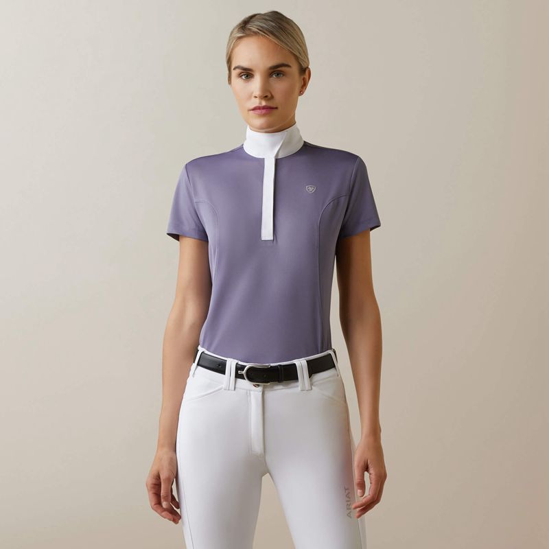 Ariat Aptos Show Shirt Dusky Granite Femme | ORJ-36213341