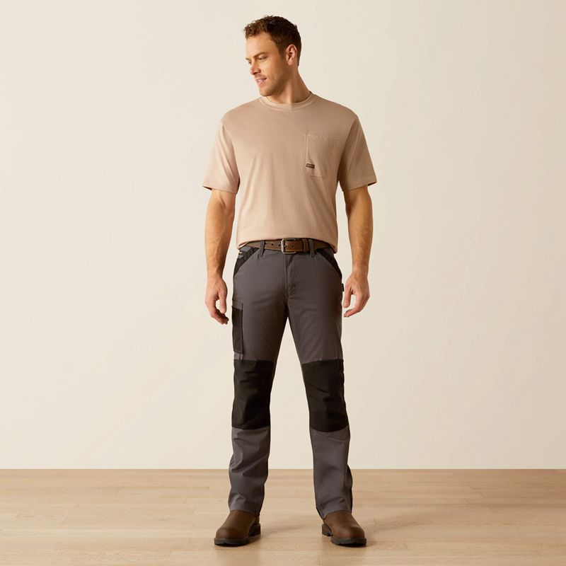 Ariat Rebar M4 Relaxed Cordura Twill Cargo Straight Pant Grise Homme | XMM-78749061