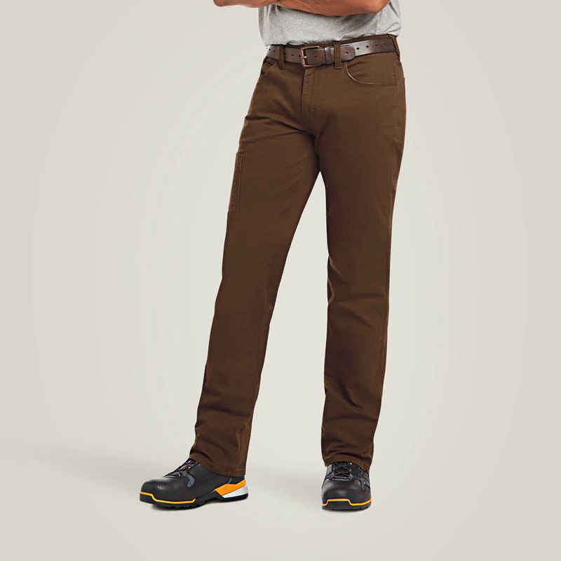 Ariat Rebar M4 Low Rise Durastretch Made Tough Stackable Straight Leg Pant Wren Homme | EWE-08926781