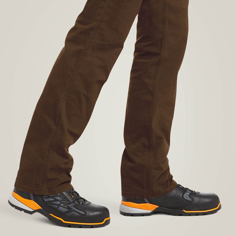 Ariat Rebar M4 Low Rise Durastretch Made Tough Stackable Straight Leg Pant Wren Homme | EWE-08926781