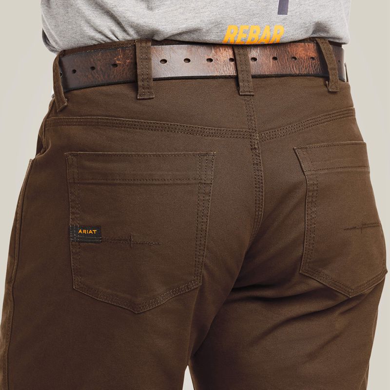 Ariat Rebar M4 Low Rise Durastretch Made Tough Stackable Straight Leg Pant Wren Homme | EWE-08926781