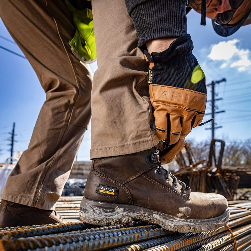 Ariat Rebar M4 Low Rise Durastretch Made Tough Double Front Stackable Straight Leg Pant Kaki Homme | KHT-50378824