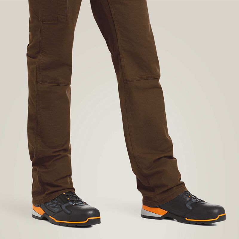 Ariat Rebar M4 Low Rise Durastretch Made Tough Double Front Stackable Straight Leg Pant Wren Homme | FCU-56886696