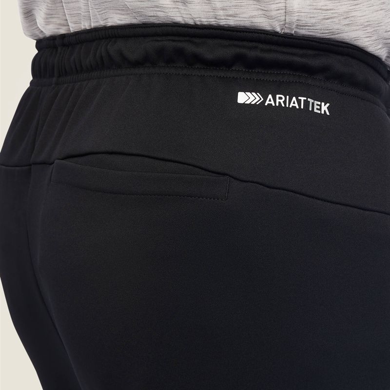 Ariat Logo Tek Fleece Jogger Sweatpants Noir Homme | PSL-06661068