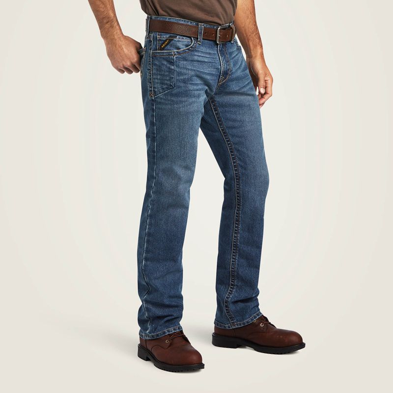 Ariat Rebar M7 Durastretch Edge Stackable Straight Leg Jean Rico Homme | TYS-55512224