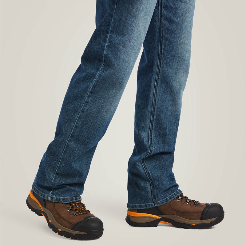 Ariat Rebar M5 Durastretch Basic Stackable Straight Leg Jean Edgewood Homme | NAJ-84722599