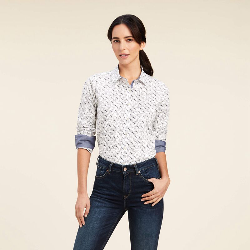 Ariat Tomales Shirt Bit Print Femme | BBE-31585383