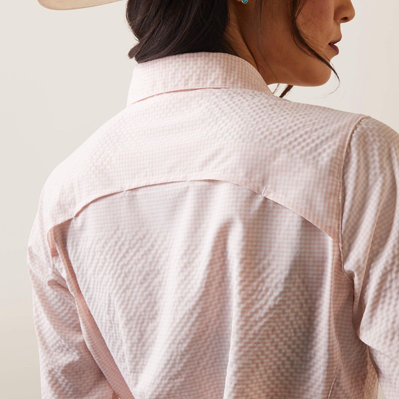 Ariat Venttek Stretch Shirt Corail Femme | SJM-39046350