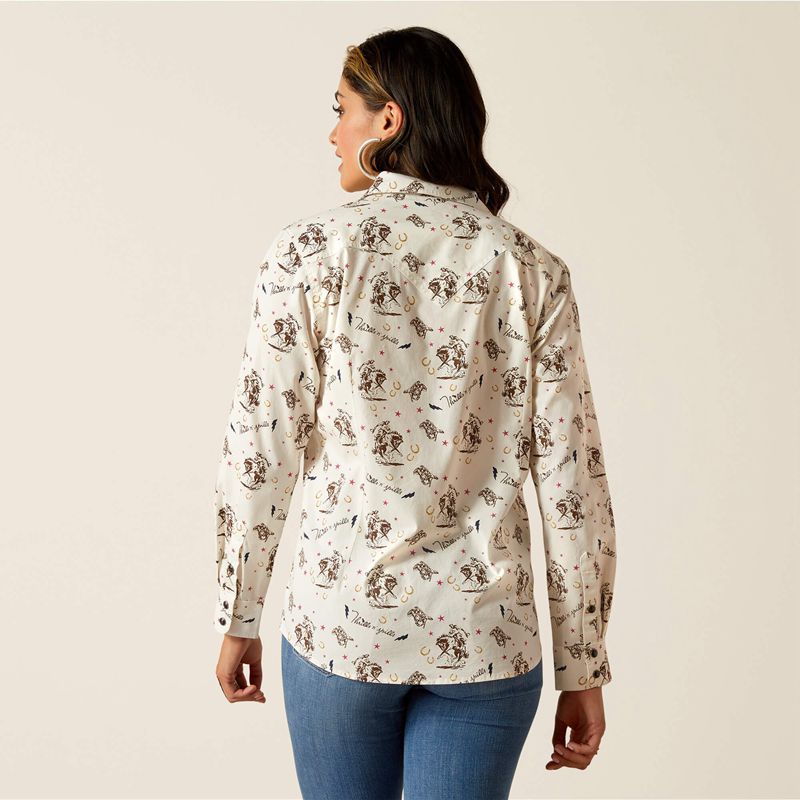 Ariat Thrills N Spills Shirt Thrilling Print Femme | YSR-43978945