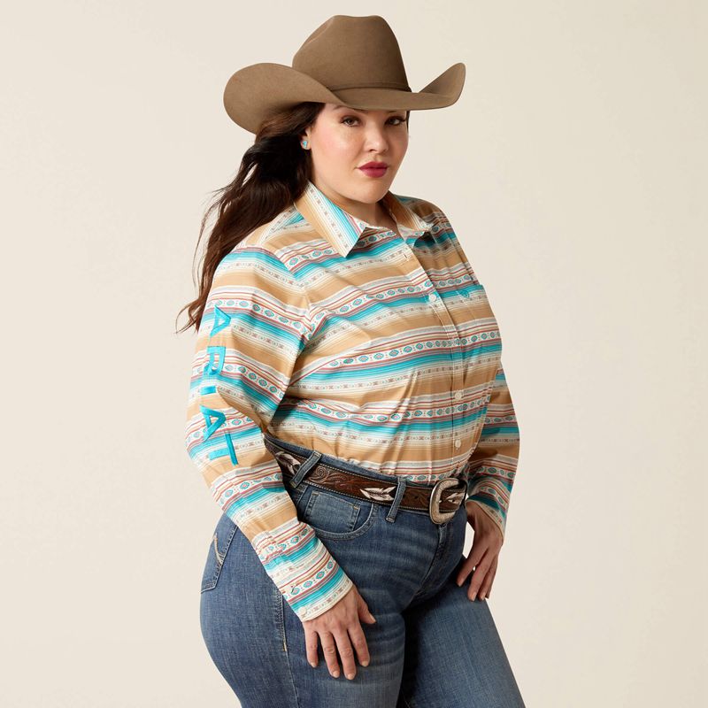 Ariat Team Kirby Stretch Shirt Fallon Serape Print Femme | DRU-71865191