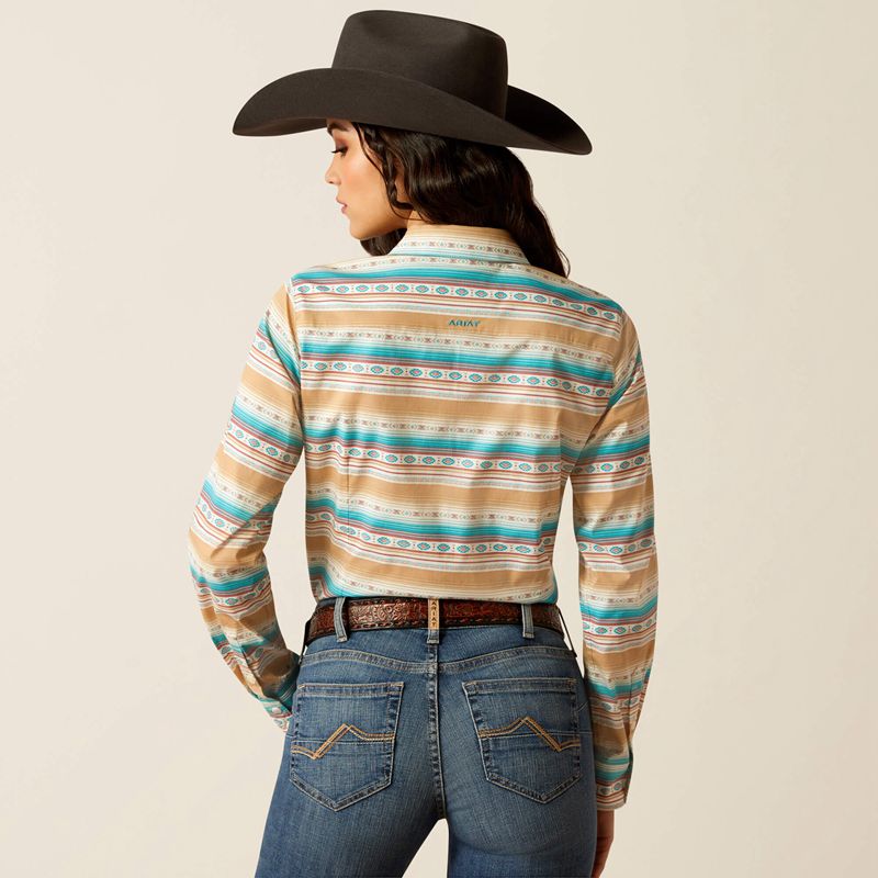 Ariat Team Kirby Stretch Shirt Fallon Serape Print Femme | DRU-71865191