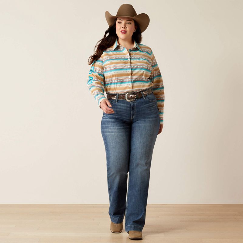 Ariat Team Kirby Stretch Shirt Fallon Serape Print Femme | DRU-71865191