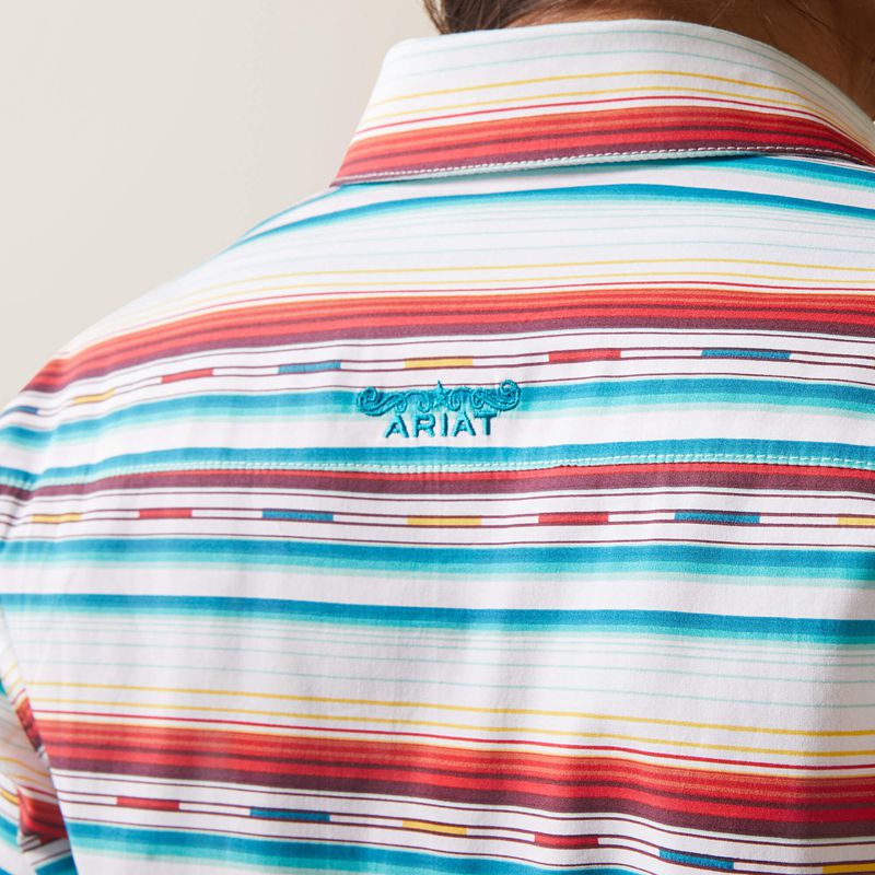 Ariat Team Kirby Stretch Shirt Rosa Serape Femme | AVU-34028579