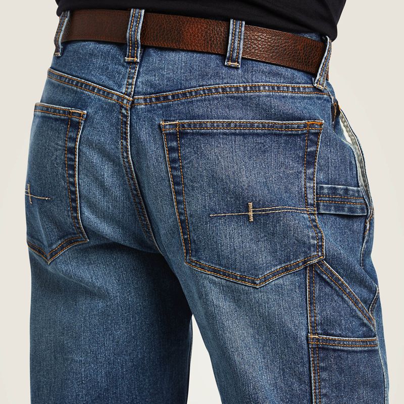 Ariat Rebar M4 Low Rise Durastretch Workhorse Boot Cut Jean Gabe Homme | YRL-51621677