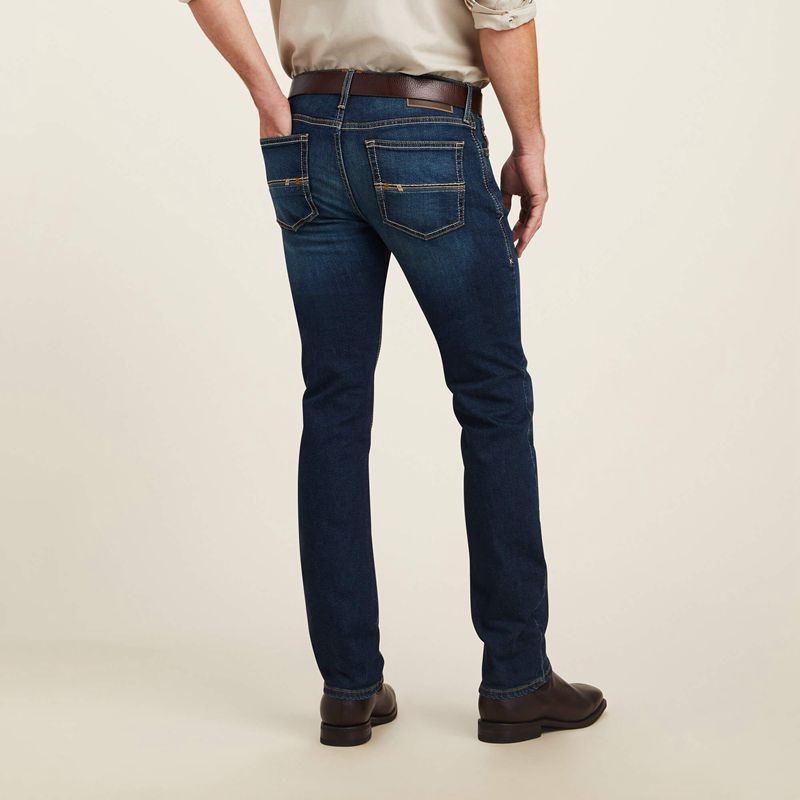 Ariat M8 Modern Tekstretch Brawley Slim Leg Jean Morro Homme | VWO-66426402