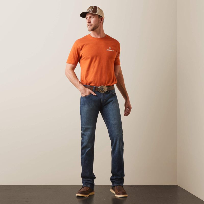 Ariat M7 Rocker Stretch Legacy Stackable Straight Leg Jean Fremont Homme | VKL-79577674