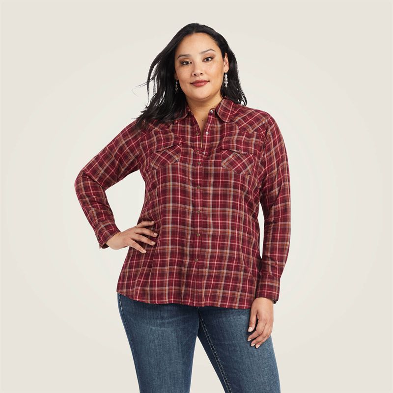 Ariat Real Trail Blaze Shirt Trailblaze Plaid Femme | TWY-20709486