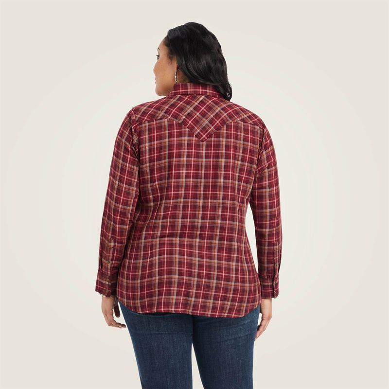 Ariat Real Trail Blaze Shirt Trailblaze Plaid Femme | TWY-20709486