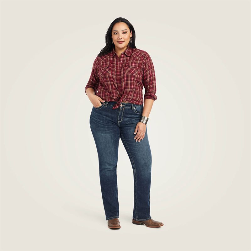 Ariat Real Trail Blaze Shirt Trailblaze Plaid Femme | TWY-20709486