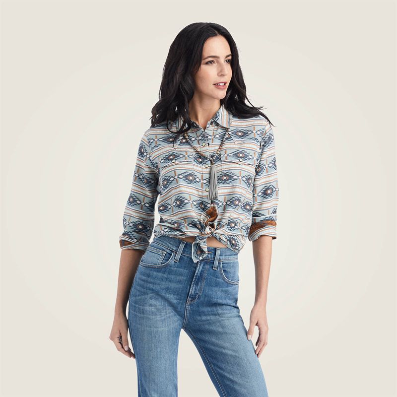 Ariat Real Creekside Shirt Creekside Jacquard Femme | WGN-32910186