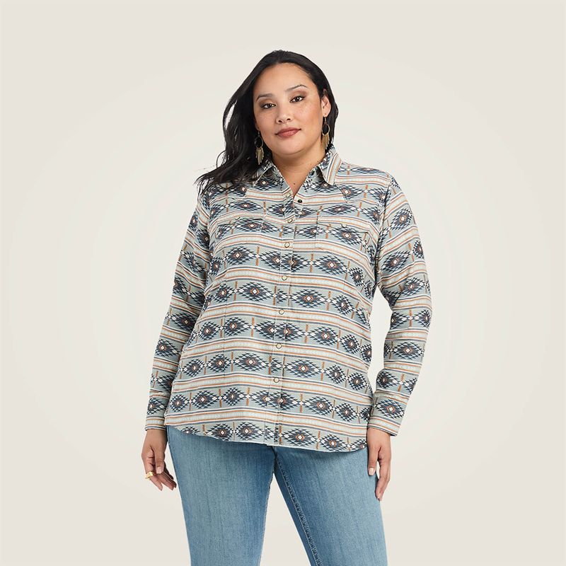 Ariat Real Creekside Shirt Creekside Jacquard Femme | WGN-32910186