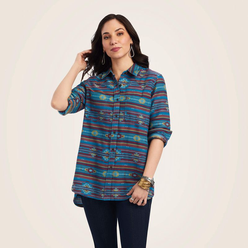 Ariat Real Billie Rae Shirt Celestial Southwest Jacquard Femme | GJV-40445664