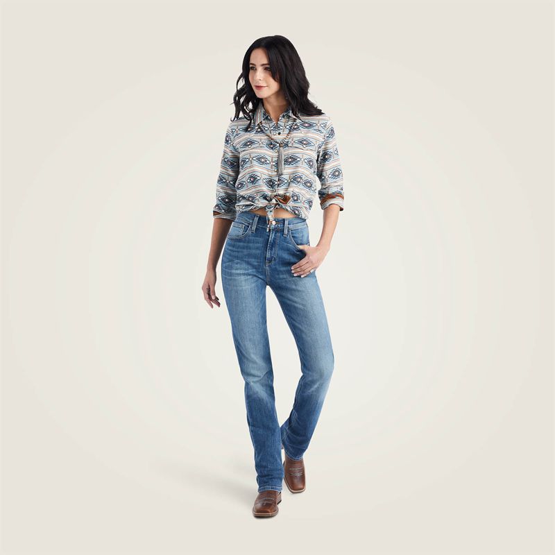 Ariat Real Creekside Shirt Creekside Jacquard Femme | WGN-32910186