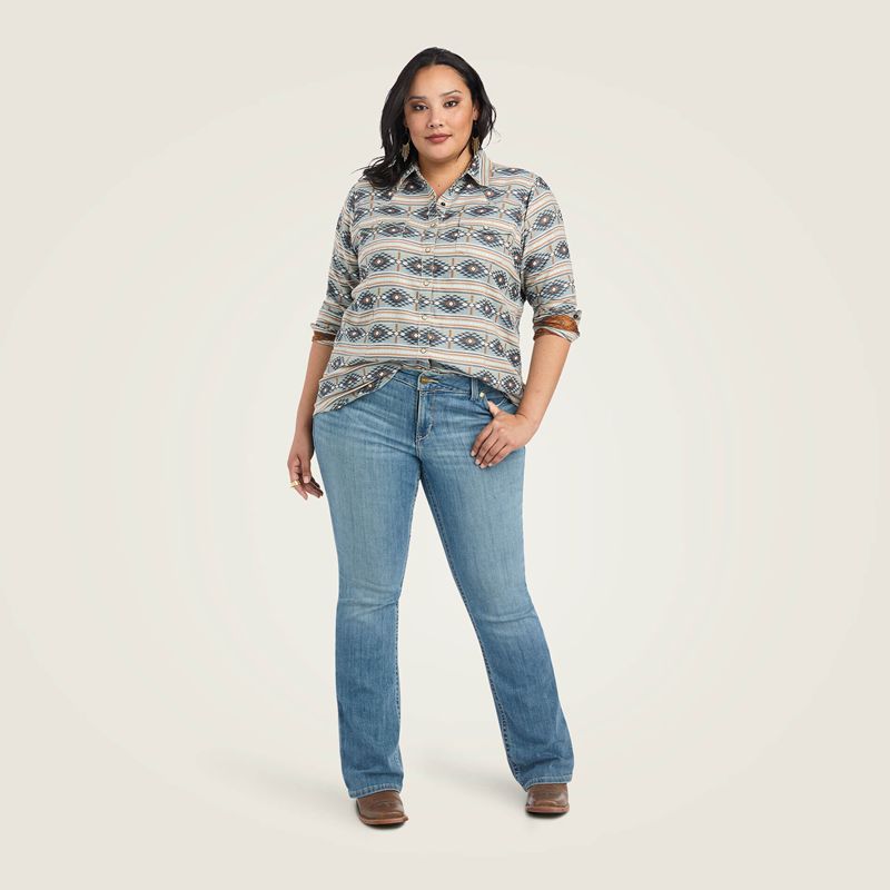 Ariat Real Creekside Shirt Creekside Jacquard Femme | WGN-32910186