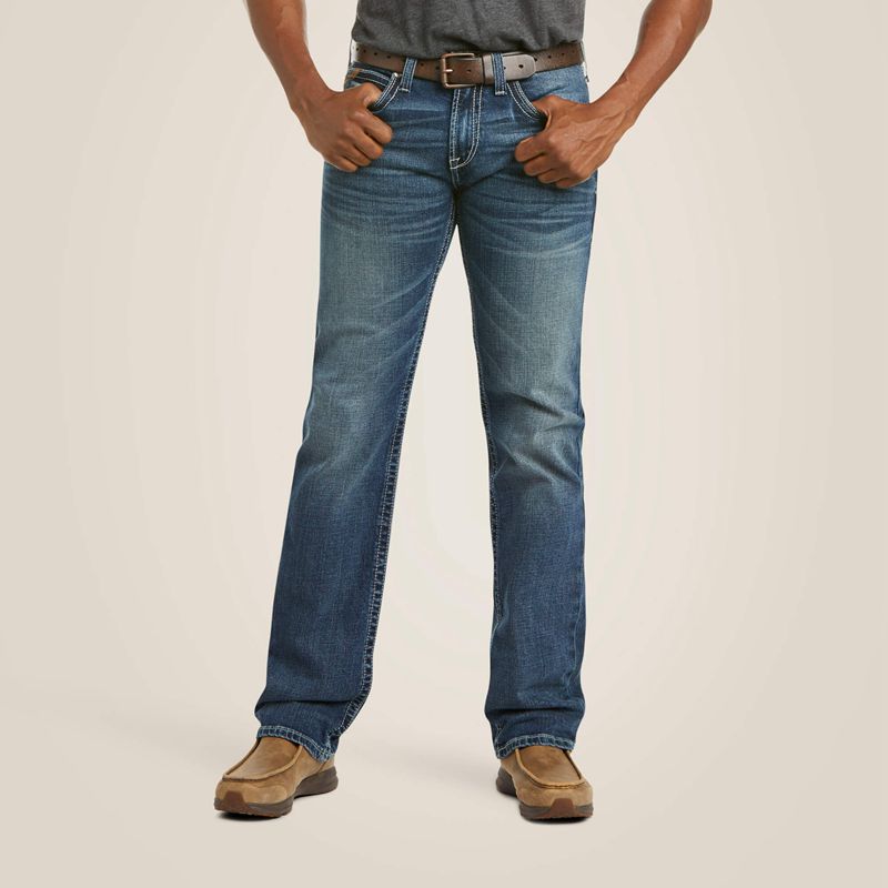 Ariat M7 Rocker Stretch Coltrane Stackable Straight Leg Jean Silverton Homme | NEH-73483113