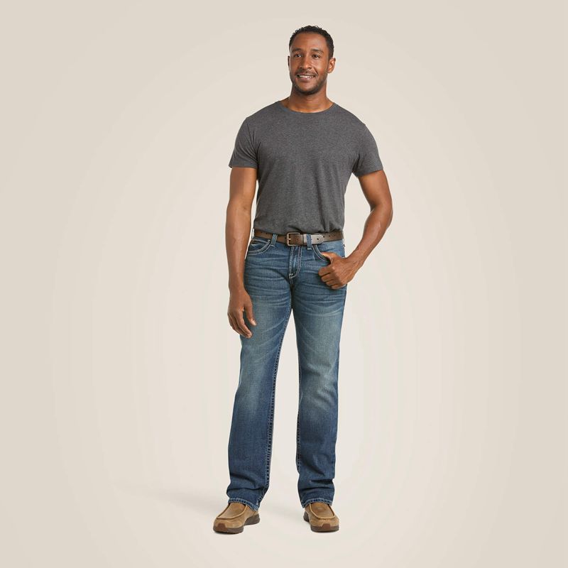 Ariat M7 Rocker Stretch Coltrane Stackable Straight Leg Jean Silverton Homme | NEH-73483113