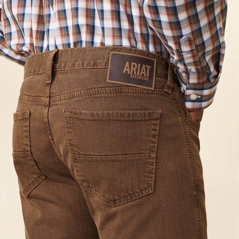 Ariat M7 Grizzly Straight Jean Peat Homme | QPV-04493432