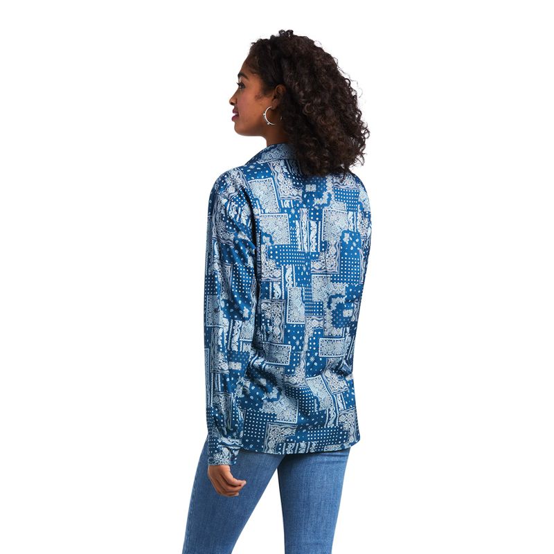 Ariat Outbound Venttek Stretch Shirt Tile Paisley Femme | OKB-63142930