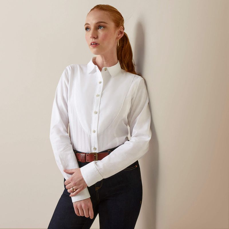 Ariat Muir Blouse Blanche Femme | PRM-25672134