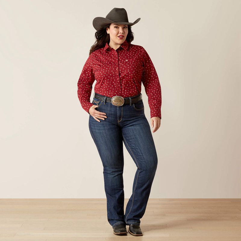 Ariat Kirby Stretch Shirt Cattle Brand Femme | VKF-29216836