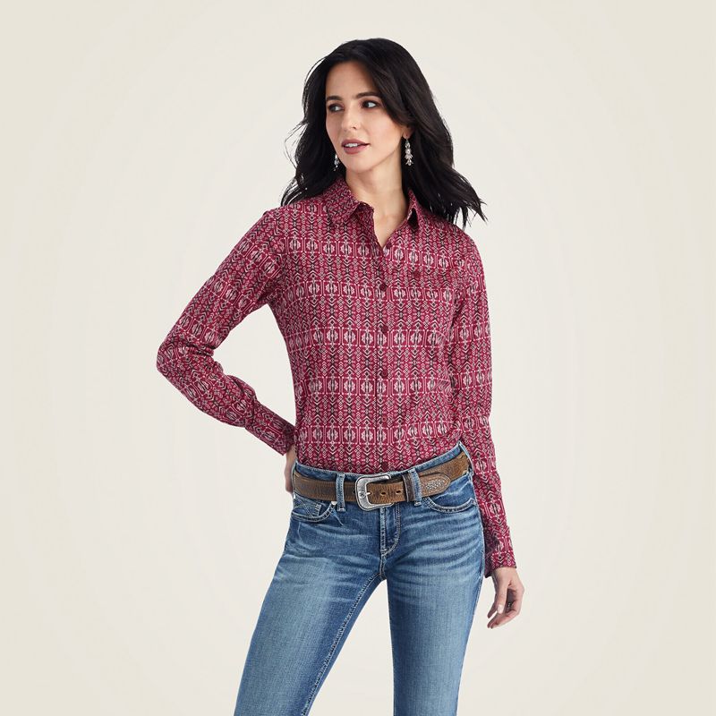 Ariat Kirby Stretch Shirt Alma Multi Femme | BOW-31513761