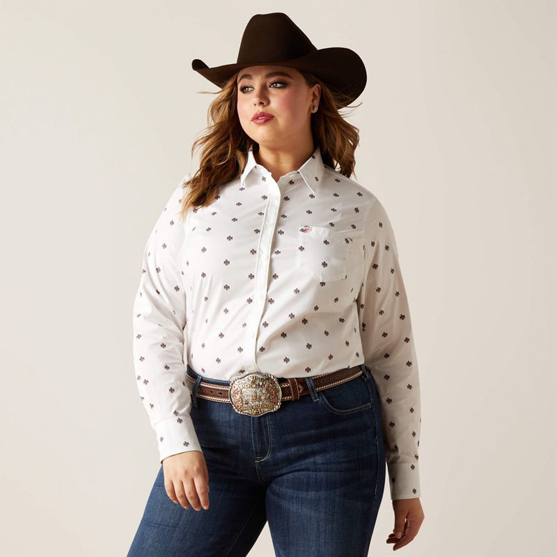 Ariat Kirby Stretch Shirt Thunderbird Print Femme | VQC-74216257