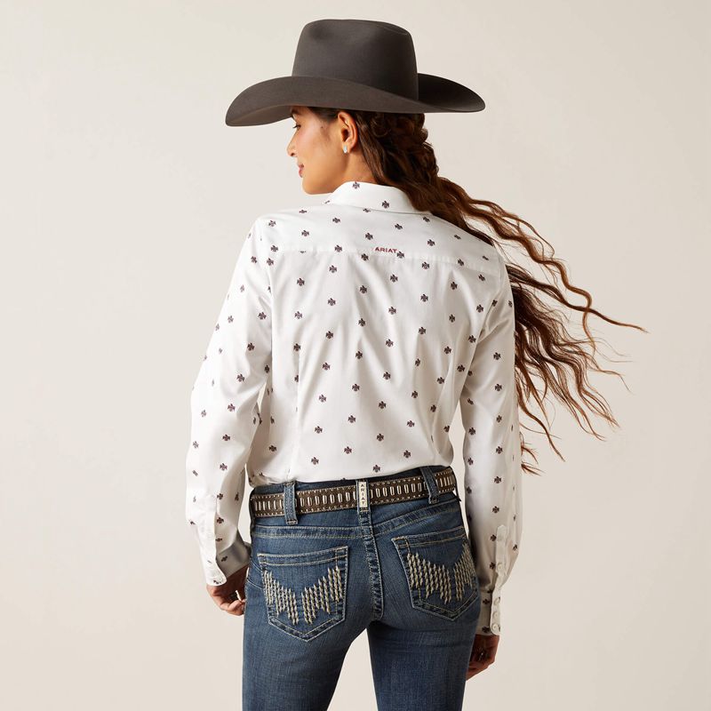 Ariat Kirby Stretch Shirt Thunderbird Print Femme | VQC-74216257