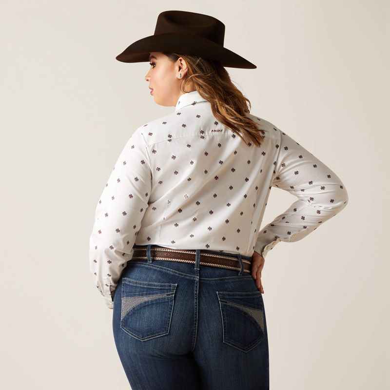 Ariat Kirby Stretch Shirt Thunderbird Print Femme | VQC-74216257