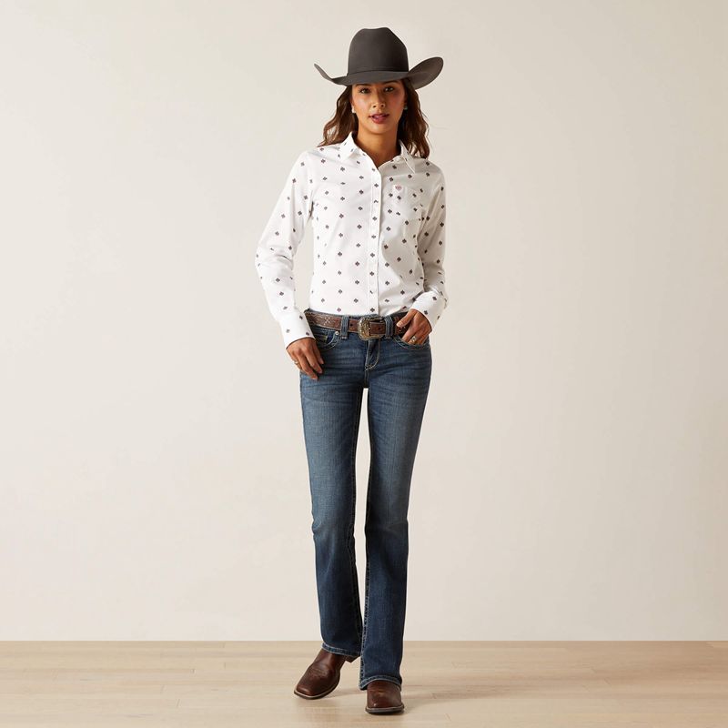 Ariat Kirby Stretch Shirt Thunderbird Print Femme | VQC-74216257