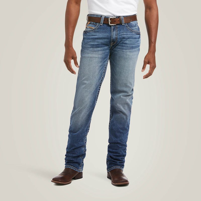 Ariat M4 Low Rise Stretch Longspur Stackable Straight Leg Jean Dakota Homme | LUP-85896417