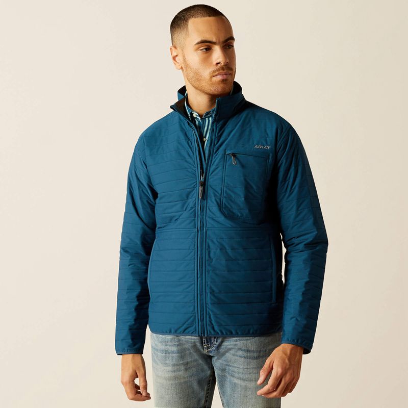 Ariat Wylie Full Zip Jacket Teal Homme | IOX-20212381