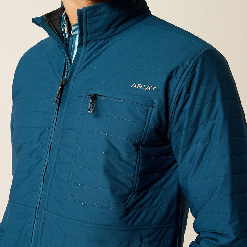 Ariat Wylie Full Zip Jacket Teal Homme | IOX-20212381