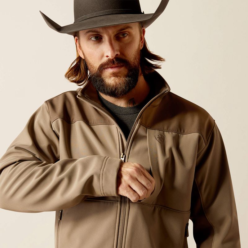 Ariat Wyatt Softshell Jacket Marron Homme | CYY-54842772