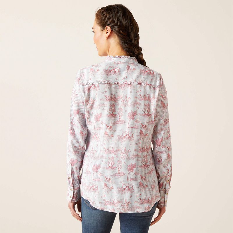 Ariat Clarion Blouse Toile Femme | IGB-69161734